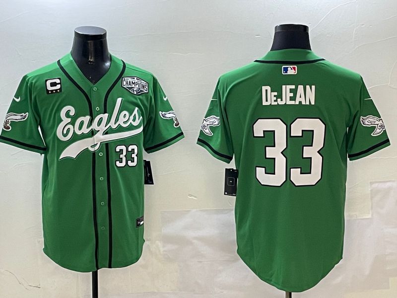 Men Philadelphia Eagles #33 Dejean Green three generations Jointly Name 2025 Nike Limited NFL Jersey style 5